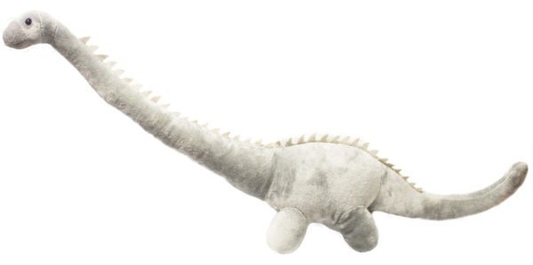 Dinossauro sauropoda de pelúcia - Cinza - Imagem 3