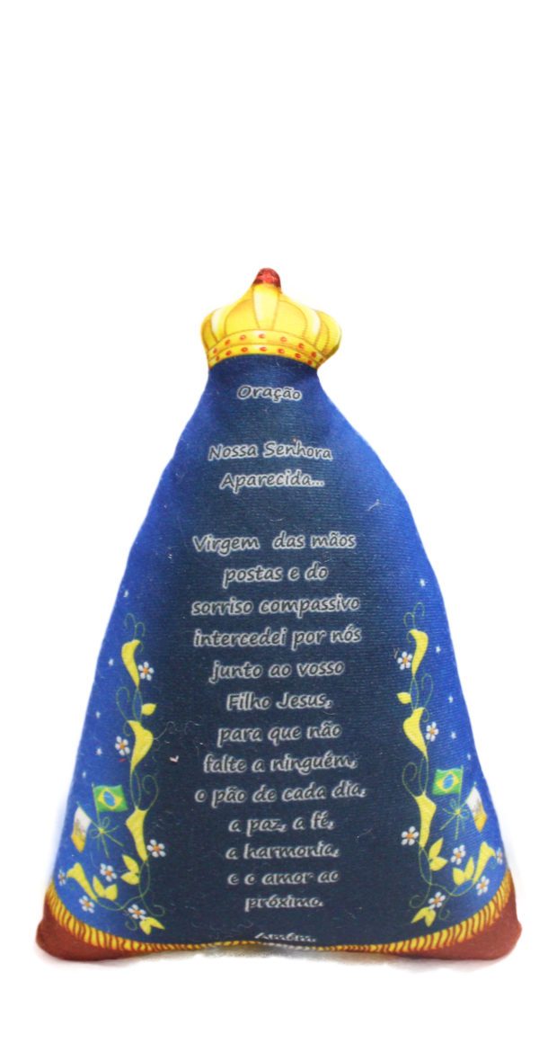 Nossa Senhora Aparecida de pano com imã - Imagem 3
