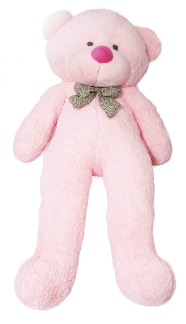 Urso de pelúcia rosa gigante