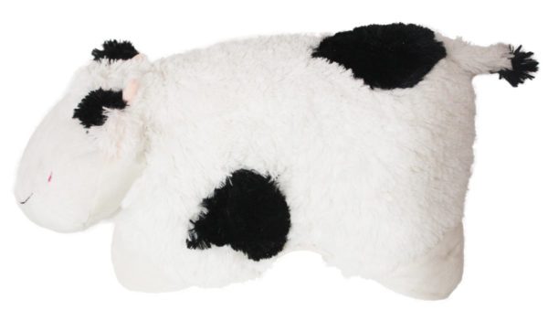 Almofada vaca de pelúcia- Branca e preta - Imagem 2