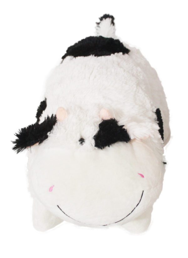 Almofada vaca de pelúcia- Branca e preta - Imagem 3
