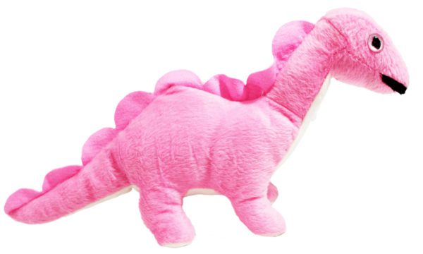 Dinossauro de pelúcia rosa- 19cm - Imagem 2