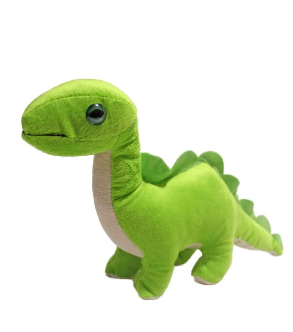Dinossauro de pelúcia verde fluorescente - 19cm - Imagem 3