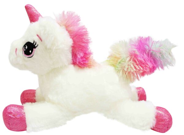 Unicórnio branco pelúcia -23cm - Imagem 2