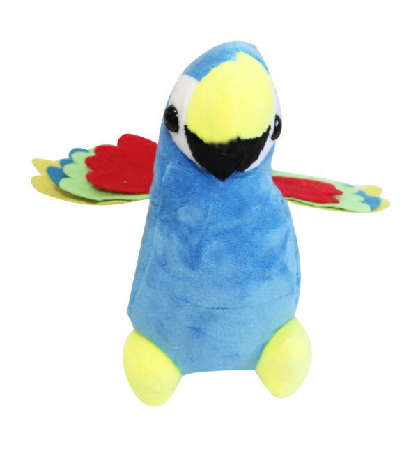 Papagaio azul pelúcia  -17cm - Imagem 2