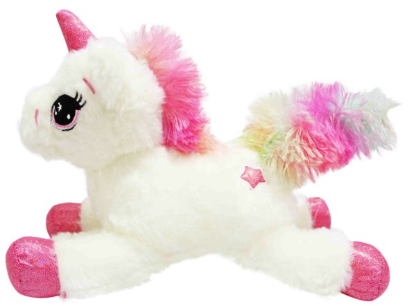 Unicórnio branco pelúcia -23cm - Imagem 3
