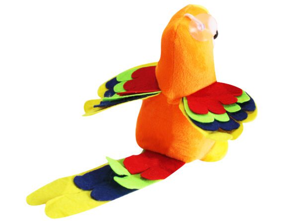 Papagaio laranja  pelúcia -17cm - Imagem 2