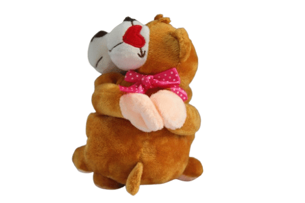 Urso agarradinho de pelúcia - 14cm - Imagem 4
