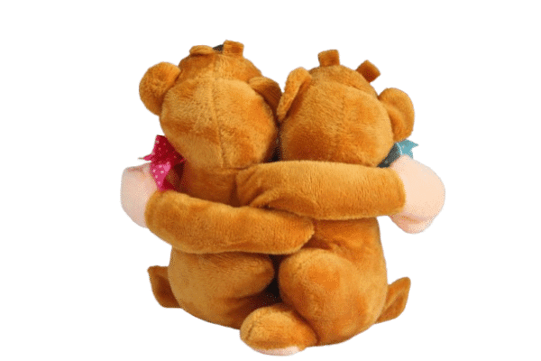 Urso agarradinho de pelúcia - 14cm - Imagem 3