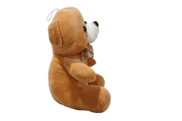 Urso Caramelo de Pelúcia com Laço - 20cm - Imagem 2