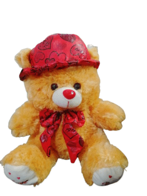 Urso de pelúcia Caramelo com Piercing no Nariz - 32cm