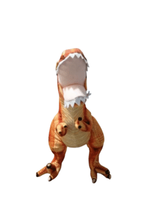 Dinossauro laranja pelúcia -30cm