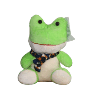 Sapo de Pelúcia com Cachecol - 20cm