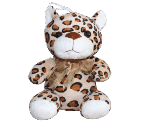 Leopardo de pelúcia - 18cm